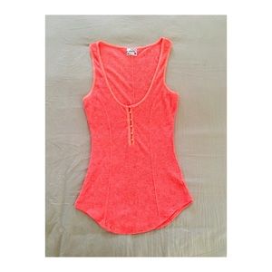 Free People neon tank top